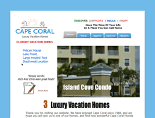 Tablet Screenshot of luxurycapecoralvilla.com